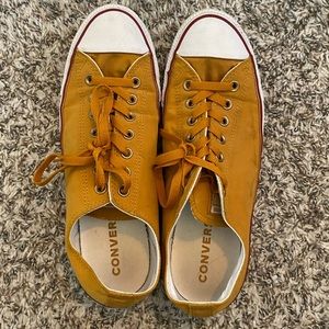 Converse Chuck Taylor Low top Shoes- Mustard Yellow- Like New!